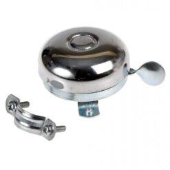 Alternative view of BRN ΚΟΥΔΟΥΝΙ ΠΟΔΗΛΑΤΟΥ ΜΕΤΑΛΛΙΚΟ RETRO 55mm SHINE STEEL CAM01