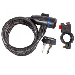 GOLDENKEY ΚΛΕΙΔΑΡΙΑ ΠΟΔΗΛΑΤΟΥ ΜΕ ΚΛΕΙΔΙ 180cmX10mm ΜΑΥΡΗ