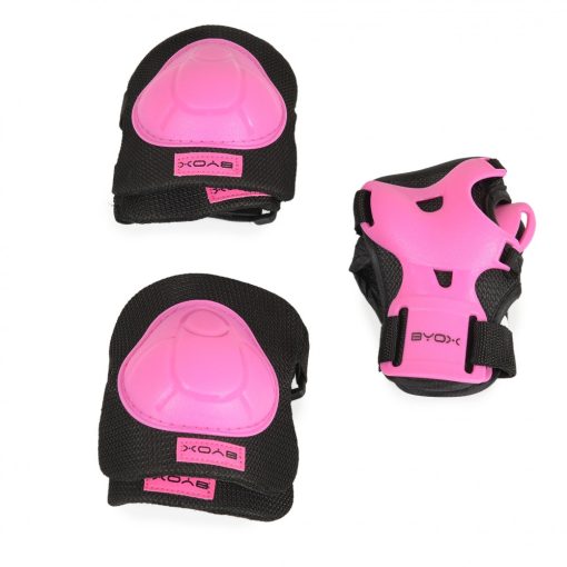 BYOX H110 PINKY ΠΑΙΔΙΚΟ ΣΕΤ ΠΡΟΣΤΑΣΙΑΣ ΕΠΙΓΟΝΑΤΙΔΕΣ-ΕΠΙΑΓΚΩΝΙΔΕΣ-ΕΠΙΚΑΡΠΙΑ (εως 25kg) 110548 - Image 3