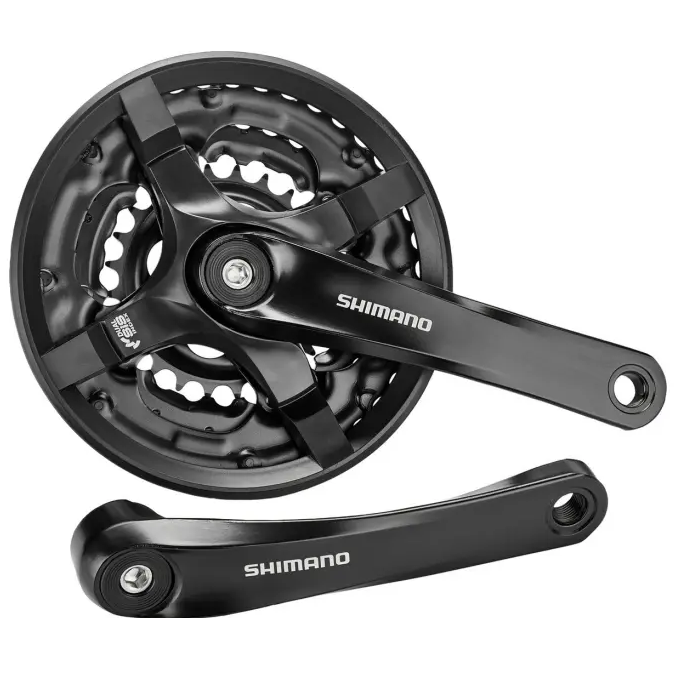 SHIMANO TOURNEY FC-TY501 (48/38/28Τ) ΔΙΣΚΟΒΡΑΧΙΟΝΑΣ ΠΟΔΗΛΑΤΟΥ 170mm ΜΑΥΡΟ EFCTY501C888CLB