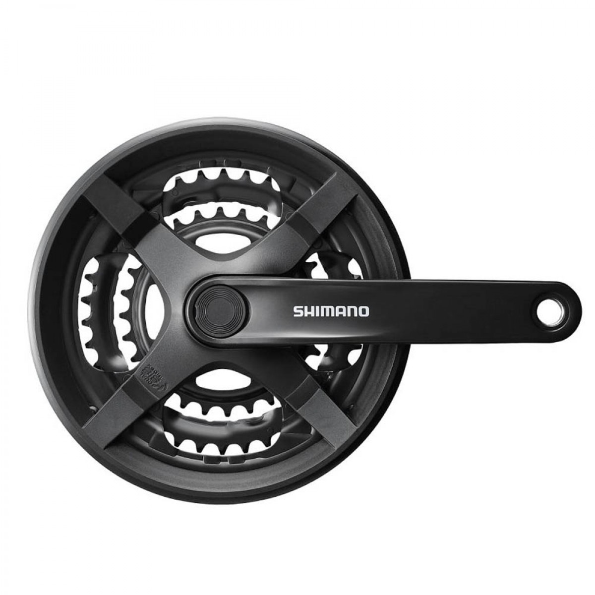 SHIMANO TOURNEY FC-TY301 (42/34/24T) ΔΙΣΚΟΒΡΑΧΙΟΝΑΣ ΠΟΔΗΛΑΤΟΥ 170mm ΜΑΥΡΟ
