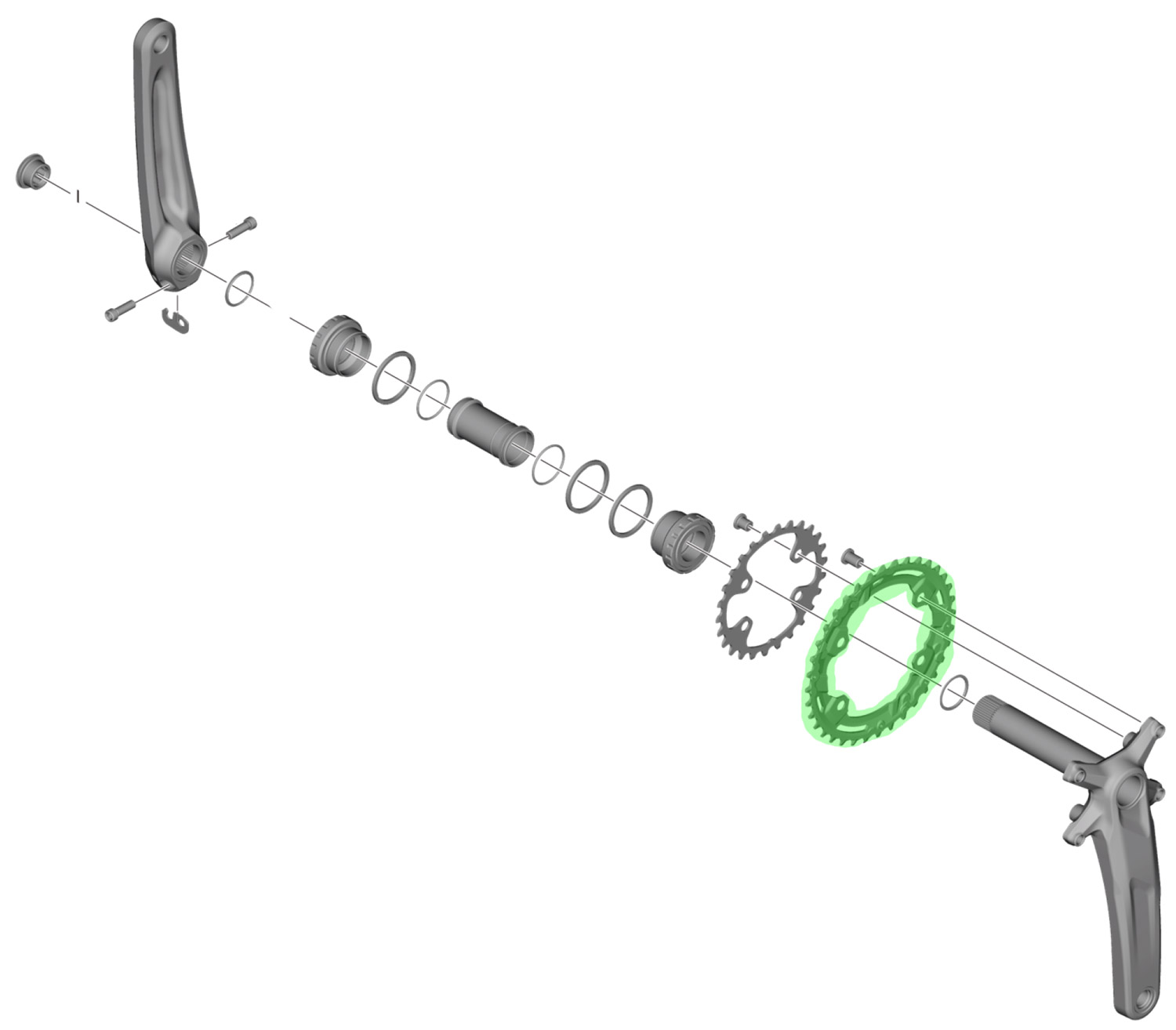 SHIMANO FC-M4100 (26/36) 170mm ΔΙΣΚΟΒΡΑΧΙΟΝΑΣ ΓΙΑ 2X10 ΜΕ ΑΞΟΝΑ HOLLOWTECH - Image 3