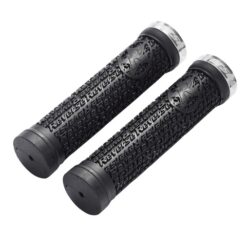 REVERSE Stamp Single Lock-On ΧΕΙΡΟΛΑΒΕΣ ΠΟΔΗΛΑΤΟΥ Ø30mm BLACK/SILVER