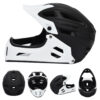 MYNAT ΚΡΑΝΟΣ FULL FACE 52-58cm E-SCOOTER/E-BIKE WHITE/BLACK (S-M)