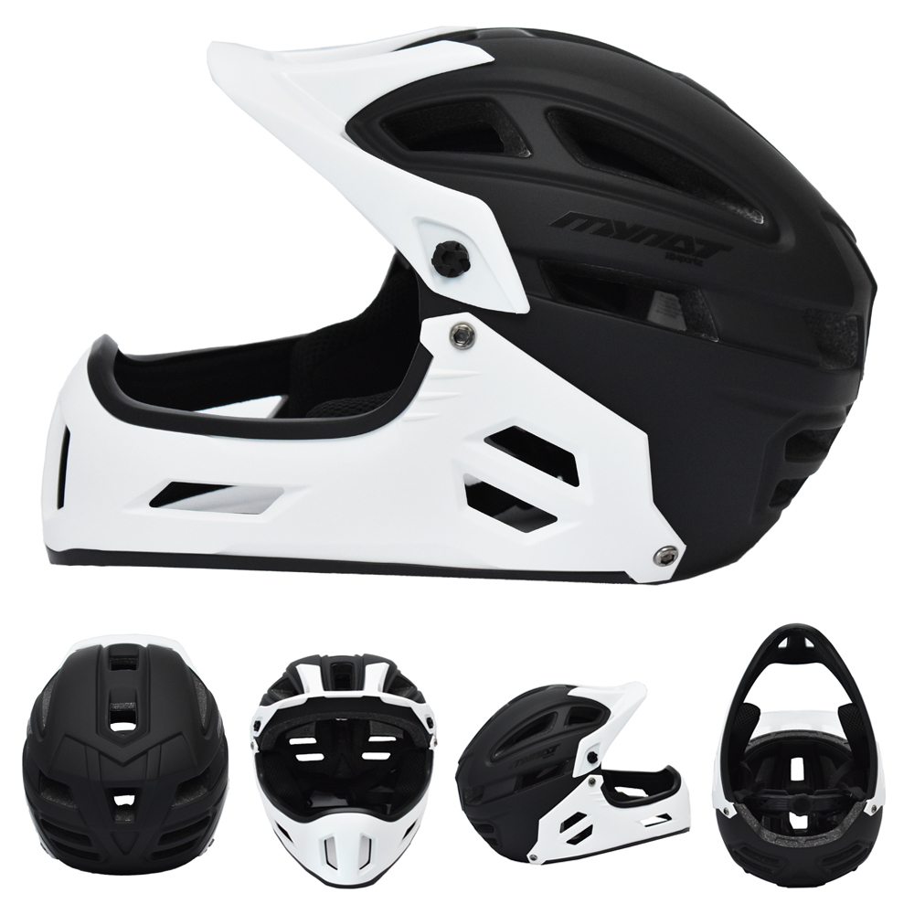 MYNAT ΚΡΑΝΟΣ FULL FACE 52-58cm E-SCOOTER/E-BIKE WHITE/BLACK (S-M)