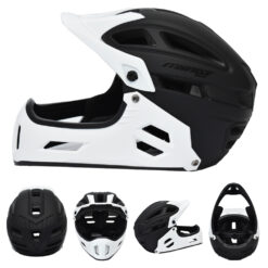 MYNAT ΚΡΑΝΟΣ FULL FACE 52-58cm E-SCOOTER/E-BIKE WHITE/BLACK (S-M)