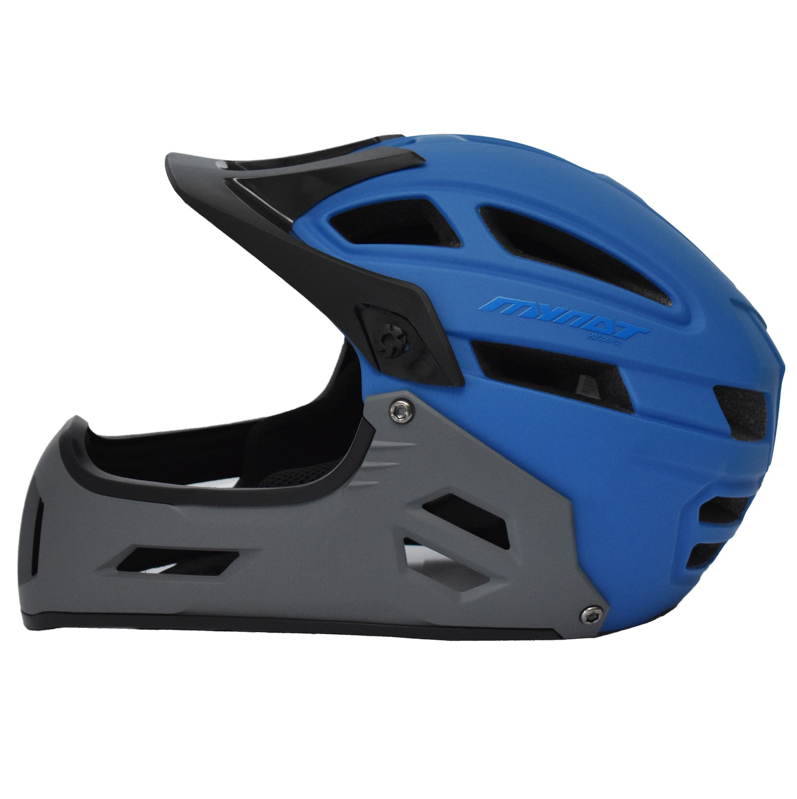 MYNAT ΚΡΑΝΟΣ FULL FACE 52-58cm E-SCOOTER/E-BIKE BLUE/GREY (S-M) - Image 3