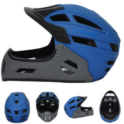 MYNAT ΚΡΑΝΟΣ FULL FACE 52-58cm E-SCOOTER/E-BIKE BLUE/GREY (S-M)