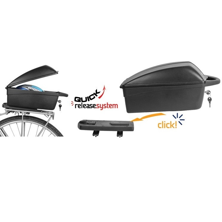 POLISPORT ΜΠΑΓΚΑΖΙΕΡΑ ΠΟΔΗΛΑΤΟΥ ΜΕ QUICK RELEASE 11 ΛΙΤΡΑ 36Χ26Χ18 BLACK - Image 2