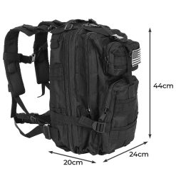 Alternative view of TRIZAND ΣΑΚΙΔΙΟ ΠΛΑΤΗΣ SMALL TOURIST BACKPACK BLACK 26L 00023089