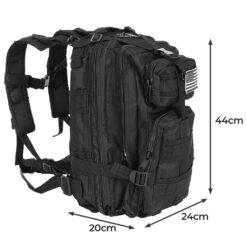 Alternative view of TRIZAND ΣΑΚΙΔΙΟ ΠΛΑΤΗΣ SMALL TOURIST BACKPACK BLACK 26L 00023089