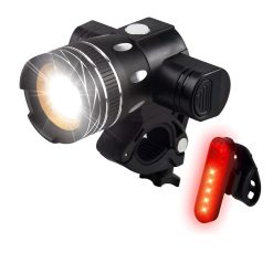 TRIZAND T6 ΣΕΤ ΦΩΤΑ ΠΟΔΗΛΑΤΟΥ 300 LUMEN ΕΠΑΝΑΦΟΡΤΙΖΟΜΕΝΑ USB 00023681