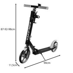 Alternative view of KRUZZEL SPIDOO ΠΑΤΙΝΙ SCOOTER ΑΝΑΔΙΠΛΟΥΜΕΝΟ ΜΕ ΤΡΟΧΟ 200mm ΓΚΡΙ 25629