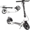 KRUZZEL HYPERION ΠΑΤΙΝΙ SCOOTER ΑΝΑΔΙΠΛΟΥΜΕΝΟ ΜΕ ΤΡΟΧΟ 200mm ΛΕΥΚΟ W 26141