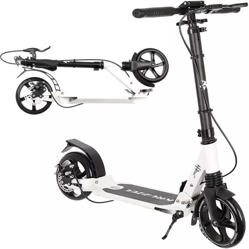 KRUZZEL HYPERION ΠΑΤΙΝΙ SCOOTER ΑΝΑΔΙΠΛΟΥΜΕΝΟ ΜΕ ΤΡΟΧΟ 200mm ΛΕΥΚΟ W 26141