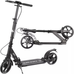 KRUZZEL HYPERION ΠΑΤΙΝΙ SCOOTER ΑΝΑΔΙΠΛΟΥΜΕΝΟ ΜΕ ΤΡΟΧΟ 200mm ΜΑΥΡΟ B 26142