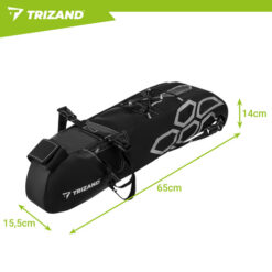Alternative view of TRIZAND ΑΔΙΑΒΡΟΧΟ ΤΣΑΝΤΑΚΙ ΣΕΛΑΣ ΠΟΔΗΛΑΤΟΥ 12L 65X15X14 BLACK 27353