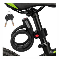 TRIZAND ΚΛΕΙΔΑΡΙΑ ΠΟΔΗΛΑΤΟΥ ΣΠΙΡΑΛ ΜΕ ΚΛΕΙΔΙ 150cmX12mm BLACK 27614
