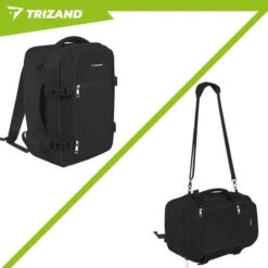 Alternative view of TRIZAND ΣΑΚΙΔΙΟ ΠΛΑΤΗΣ BACKPACK BLACK 20L 40X25X20 (2 ΣΕ 1) 00027657