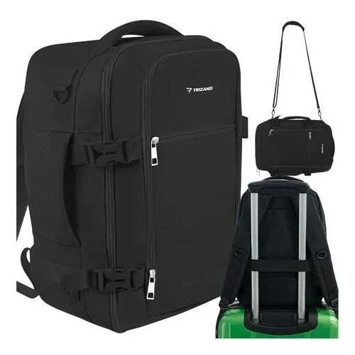 TRIZAND ΣΑΚΙΔΙΟ ΠΛΑΤΗΣ BACKPACK BLACK 20L 40X25X20 (2 ΣΕ 1) 00027657