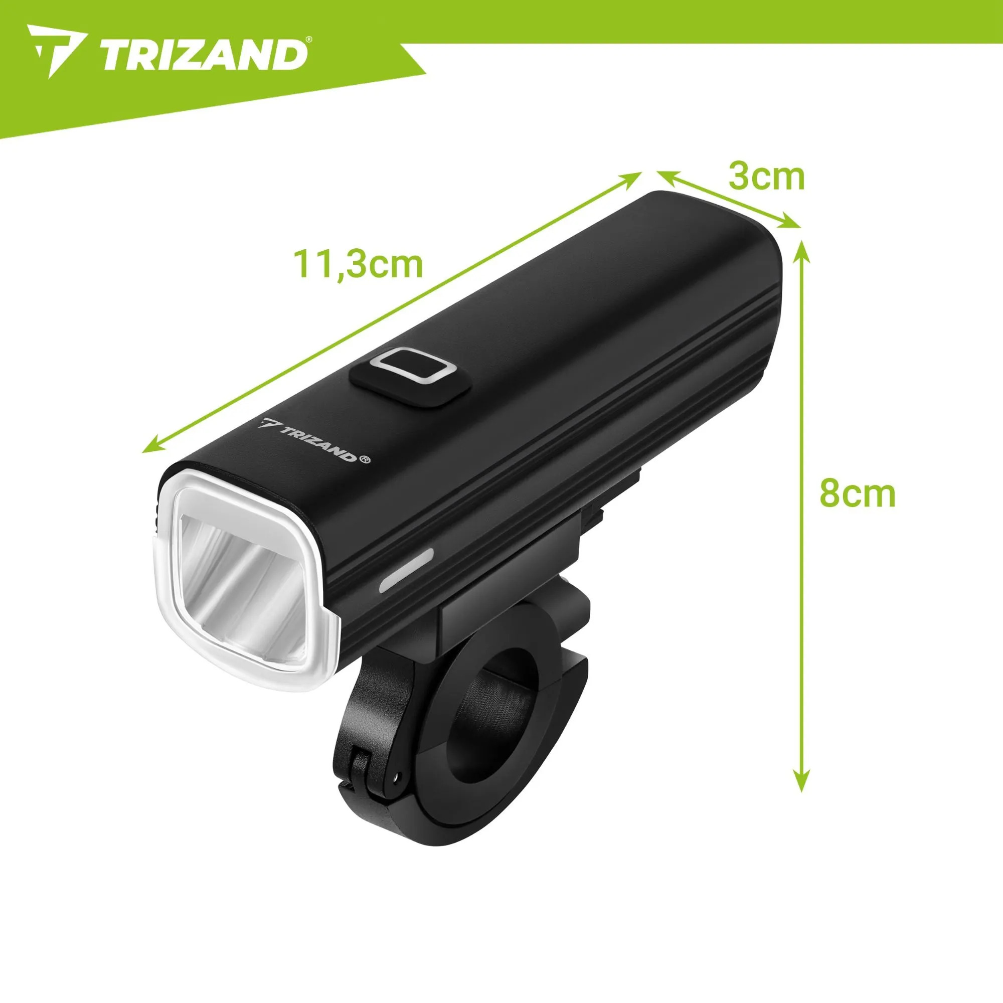 TRIZAND ΣΕΤ ΦΩΤΑ ΠΟΔΗΛΑΤΟΥ 1000 LUMEN ΕΠΑΝΑΦΟΡΤΙΖΟΜΕΝΑ USB 27801 - Image 3