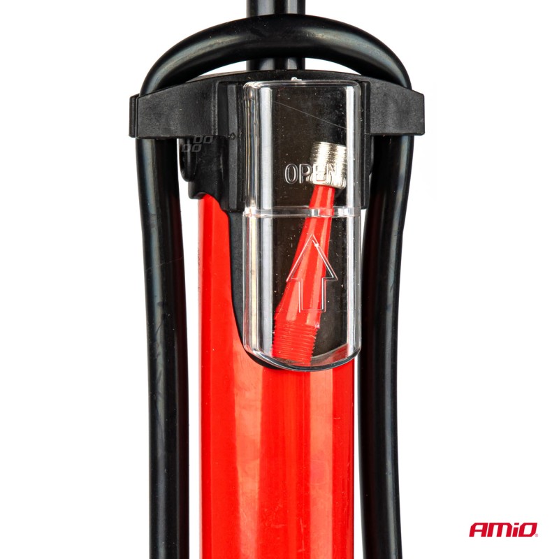 AMIO ΤΡΟΜΠΑ ΑΛΟΥΜΙΝΙΟΥ PU02 ΜΕ ΜΑΝΟΜΕΤΡΟ 160PSI ΚΟΚΚΙΝΗ - Image 3