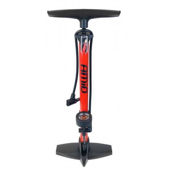 AMIO ΤΡΟΜΠΑ ΑΛΟΥΜΙΝΙΟΥ PU02 ΜΕ ΜΑΝΟΜΕΤΡΟ 160PSI ΚΟΚΚΙΝΗ