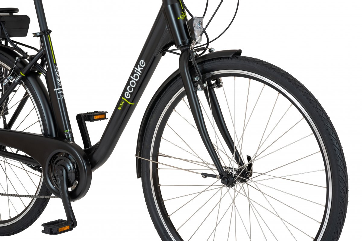 ECOBIKE BASIC ΗΛΕΚΤΡΙΚΟ ΠΟΔΗΛΑΤΟ ΠΟΛΗΣ 28'' ALLOY 7sp 14.5AH ΜΑΥΡΟ 2024 - Image 2
