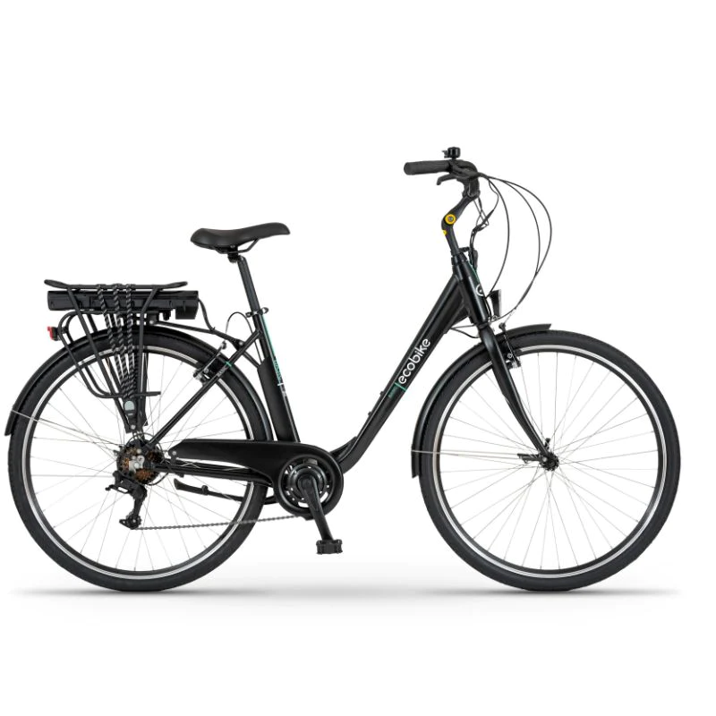 ECOBIKE BASIC ΗΛΕΚΤΡΙΚΟ ΠΟΔΗΛΑΤΟ ΠΟΛΗΣ 28'' ALLOY 7sp 14.5AH ΜΑΥΡΟ 2024