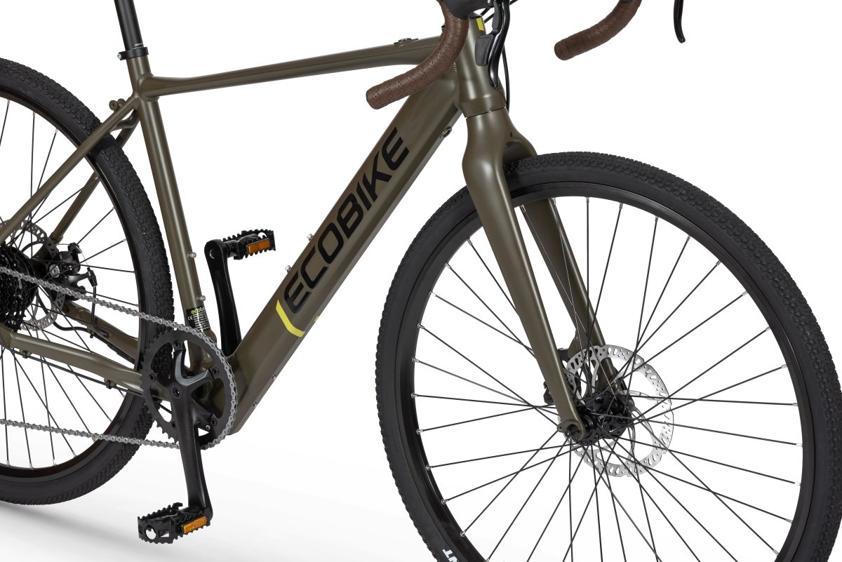 ECOBIKE FOREST ARROW ΗΛΕΚΤΡΙΚΟ ΠΟΔΗΛΑΤΟ GRAVEL 28'' 9sp GREEN OIL 36V/9.7AH 2024 - Image 5