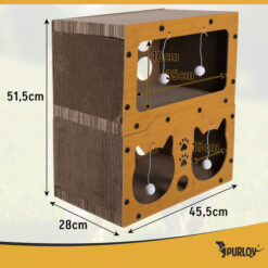 Alternative view of PURLOV ΔΙΩΡΟΦΟ ΣΠΙΤΑΚΙ ΓΑΤΑΣ ΜΕ ΣΗΜΕΙΑ ΞΥΣΙΜΑΤΟΣ 52x46x28 27017