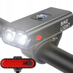 RTO S102-1 ΣΕΤ ΦΩΤΑ ΠΟΔΗΛΑΤΟΥ 1600 LUMEN ΕΠΑΝΑΦΟΡΤΙΖΟΜΕΝΑ USB ΕΜΠΡΟΣΘΙΟ+ΟΠΙΣΘΙΟ