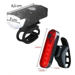 Alternative view of RTO S207 ΣΕΤ ΦΩΤΑ ΠΟΔΗΛΑΤΟΥ ΕΠΑΝΑΦΟΡΤΙΖΟΜΕΝΑ USB 3W ΕΜΠΡΟΣΘΙΟ + ΟΠΙΣΘΙΟ