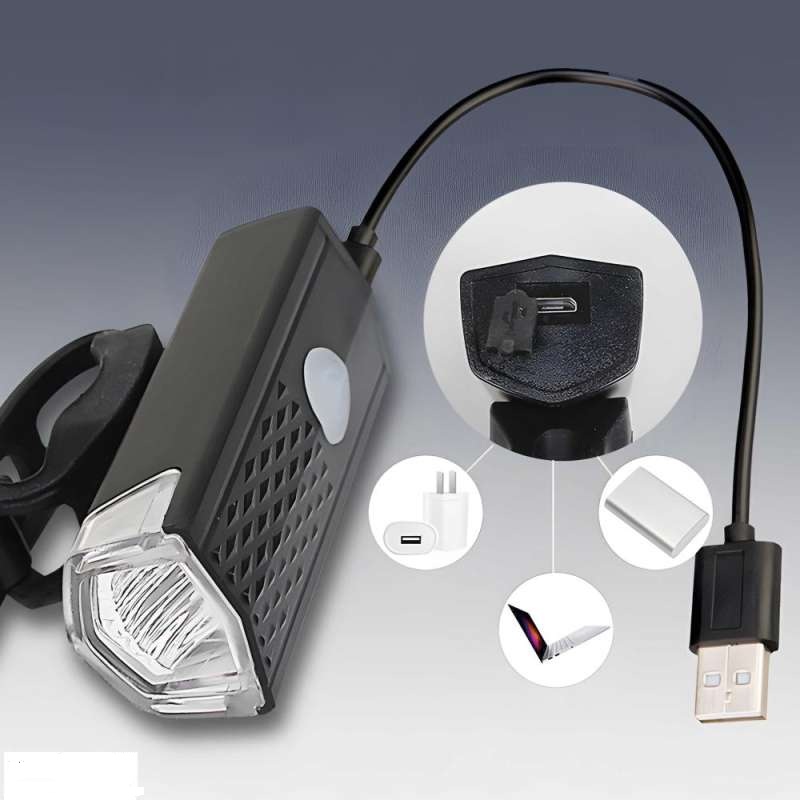 RTO S207 ΣΕΤ ΦΩΤΑ ΠΟΔΗΛΑΤΟΥ ΕΠΑΝΑΦΟΡΤΙΖΟΜΕΝΑ USB 3W ΕΜΠΡΟΣΘΙΟ + ΟΠΙΣΘΙΟ - Image 4