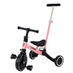 LEAN TRIKE PR050 ΠΑΙΔΙΚΟ ΠΟΔΗΛΑΤΟ ΙΣΟΡΡΟΠΙΑΣ/ΤΡΙΚΥΚΛΟ ΜΕ ΠΕΤΑΛΙΑ 2 ΣΕ 1 PINK 25836