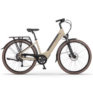 ECOBIKE X-CITY CAPPUCCINO ΗΛΕΚΤΡΙΚΟ ΠΟΔΗΛΑΤΟ ΠΟΛΗΣ 28” ALLOY 8sp 17.5AH Νο 49 ΥΔΡΑΥΛΙΚΑ ΔΙΣΚΟΦΡΕΝΑ 2025