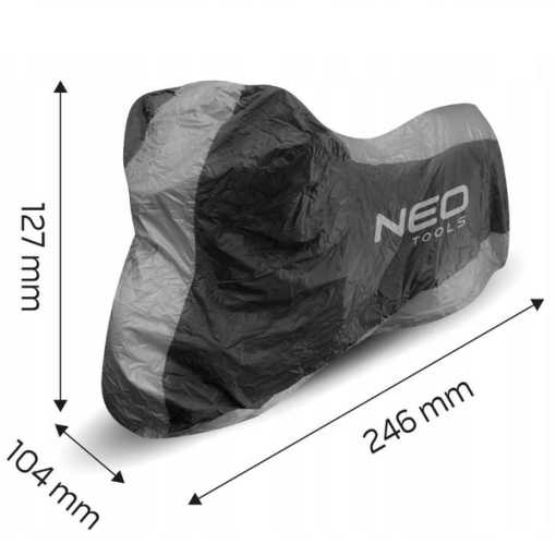 NEO-TOOLS ΚΟΥΚΟΥΛΑ ΜΗΧΑΝΗΣ/SCOOTER ΑΔΙΑΒΡΟΧΟ 246x104x127cm ΕΩΣ 150°C 10-473 - Image 2
