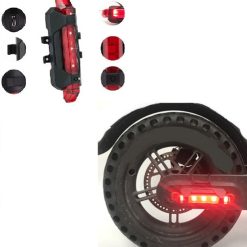 Alternative view of ΠΛΑΙΝΟ-ΟΠΙΣΘΙΟ ΦΩΤΑΚΙ  ZD41A USB ΠΟΔΗΛΑΤΟΥ-SCOOTER ΚΟΚΚΙΝΟ
