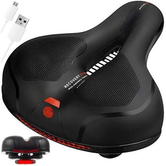 RW5I ΣΕΛΑ ΠΟΔΗΛΑΤΟΥ ΦΑΡΔΙΑ ΜΕ GEL ΚΑΙ ΦΑΝΑΡΙ USB ΚΡΥΦΑ ΕΛΑΤΗΡΙΑ ΜΑΥΡΗ