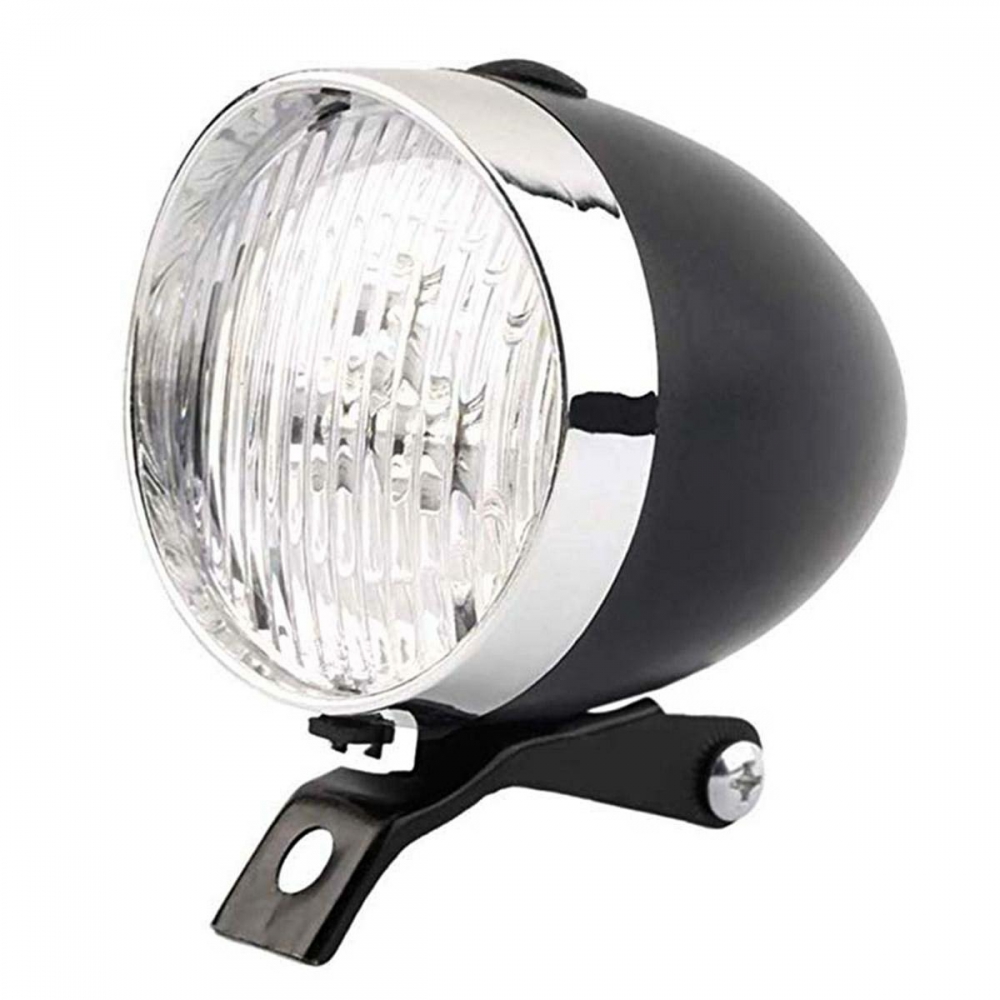 ATL ΕΜΠΡΟΣΘΙΟ ΦΑΝΑΡΙ ΠΟΔΗΛΑΤΟΥ ΜΠΑΤΑΡΙΑΣ RETRO BLACK 3 LED ZD14A