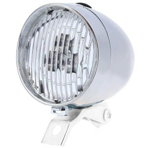 ATL ΕΜΠΡΟΣΘΙΟ ΦΑΝΑΡΙ ΠΟΔΗΛΑΤΟΥ ΜΠΑΤΑΡΙΑΣ RETRO SILVER 3 LED ZD14B