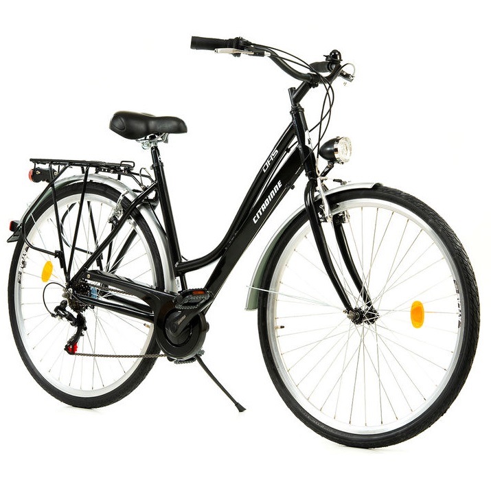 DHS 28001 CITY 28” 6sp ΠΟΔΗΛΑΤΟ ΠΟΛΗΣ ΑΛΟΥΜΙΝΙΟΥ Νο 50mm BLACK 2025 - Image 2