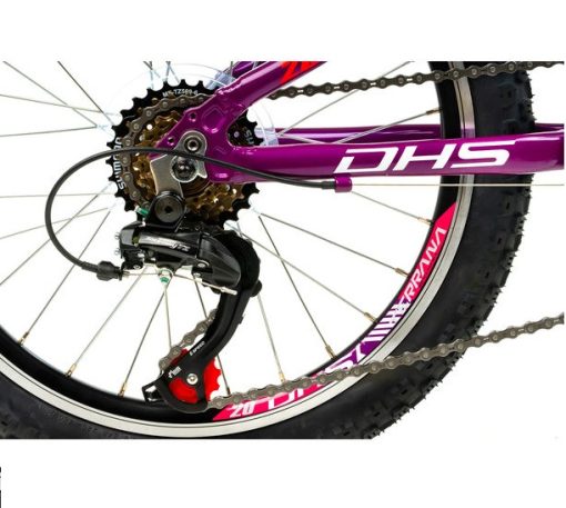 DHS TERRANA 20023 ΠΑΙΔΙΚΟ ΠΟΔΗΛΑΤΟ ΑΛΟΥΜΙΝΙΟΥ 20” 6sp PURPLE/PINK 2025 - Image 4