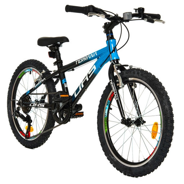 DHS TERRANA 20023 ΠΑΙΔΙΚΟ ΠΟΔΗΛΑΤΟ ΑΛΟΥΜΙΝΙΟΥ 20” 6sp BLACK/BLUE 2025 - Image 2