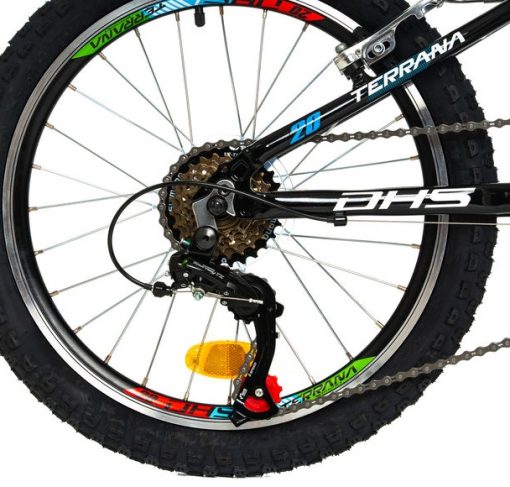 DHS TERRANA 20023 ΠΑΙΔΙΚΟ ΠΟΔΗΛΑΤΟ ΑΛΟΥΜΙΝΙΟΥ 20” 6sp BLACK/BLUE 2025 - Image 4