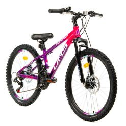 Alternative view of DHS TERRANA 24023 ΠΑΙΔΙΚΟ ΠΟΔΗΛΑΤΟ ΑΛΟΥΜΙΝΙΟΥ 24” 18sp ΔΙΣΚΟΦΡΕΝΑ PURPLE/PINK 2025
