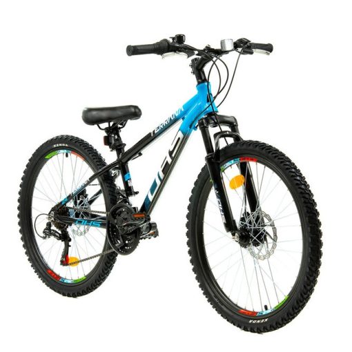 DHS TERRANA 24023 ΠΑΙΔΙΚΟ ΠΟΔΗΛΑΤΟ ΑΛΟΥΜΙΝΙΟΥ 24” 18sp ΔΙΣΚΟΦΡΕΝΑ BLACK/BLUE 2025 - Image 2