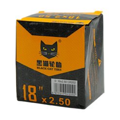 Alternative view of BLACK CAT 18X2.50 ΑΕΡΟΘΑΛΑΜΟΣ ΓΙΑ E-BIKE/E-SCOOTER ΒΑΛΒΙΔΑ ΛΟΞΗ 45º