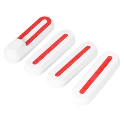 eWHEEL ΣΕΤ ΠΛΑΙΝΑ ΚΑΠΑΚΙΑ ΤΡΟΧΩΝ XIAOMI M365/PRO ΜΕ ΑΥΤΟΚΟΛΛΗΤΑ ΑΝΤΑΝΑΚΛΑΣΤΙΚΑ WHITE/RED