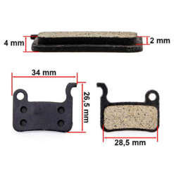 eWHEEL RESIN ΤΑΚΑΚΙΑ ΔΙΣΚΟΦΡΕΝΟΥ ΓΙΑ E-SCOOTER/E-BIKE 57537 - Image 3